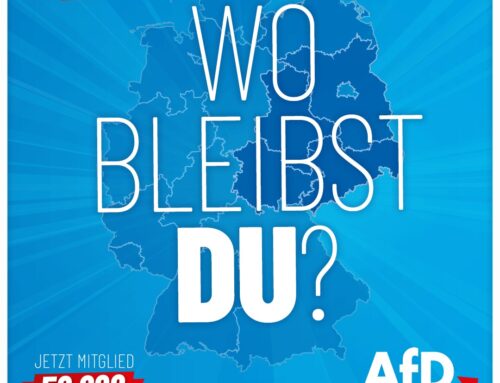 Unser Countdown geht weiter: In wenigen Wochen werden wir das 50.000ste AfD-Mitglied begrüßen können, aktuell sind wir über 47.000 Mitglieder! Worauf wartest Du?