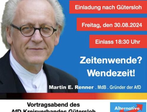 Martin Renner kommt am 30.08.2024 nach Gütersloh!