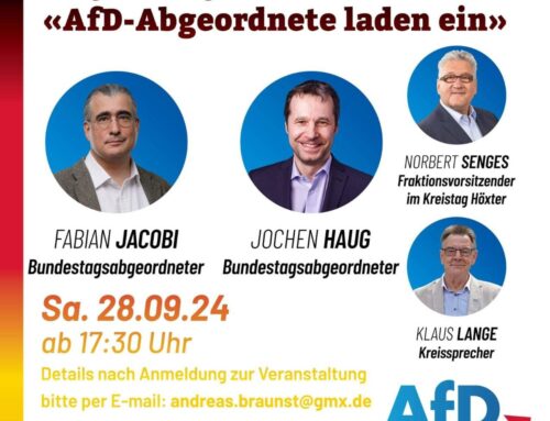 Bürgerdialog am 28.09.2024 ab 17:30 Uhr im Kreis Höxter mit Fabian Jacobi und Jochen Haug