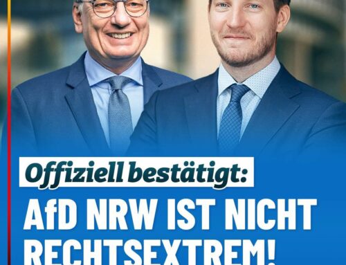 Es ist offiziell: AfD NRW ist NICHT rechtsextrem!