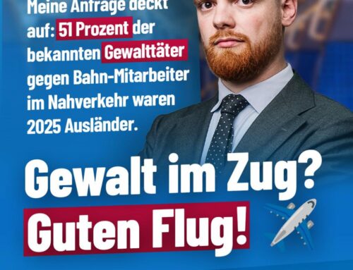 Gewalt im Zug? Guten Flug!