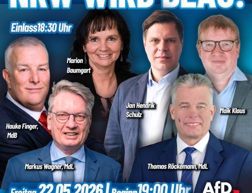 NRW WIRD BLAU und am Freitag, den 22.05.2026, um 19:00 Uhr (Einlass ab 18:30 Uhr)im Kreis Minden-Lübbecke
